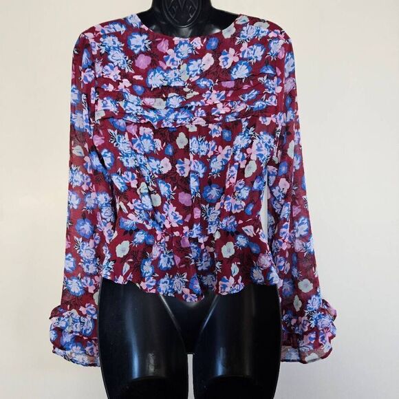 NWT Free People Maybel Blouse in Shiraz - Picture 7 of 9